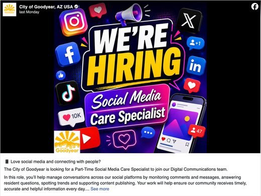 Goodyear is hiring for its comments section